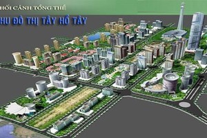 Khởi công gần 1 năm Dự án Tây Hồ Tây vẫn chưa có đất sạch 
